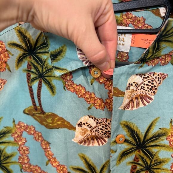 Scotch & Soda Regular-Fit Floral Print Poplin Shirt sz M - Picture 5 of 10